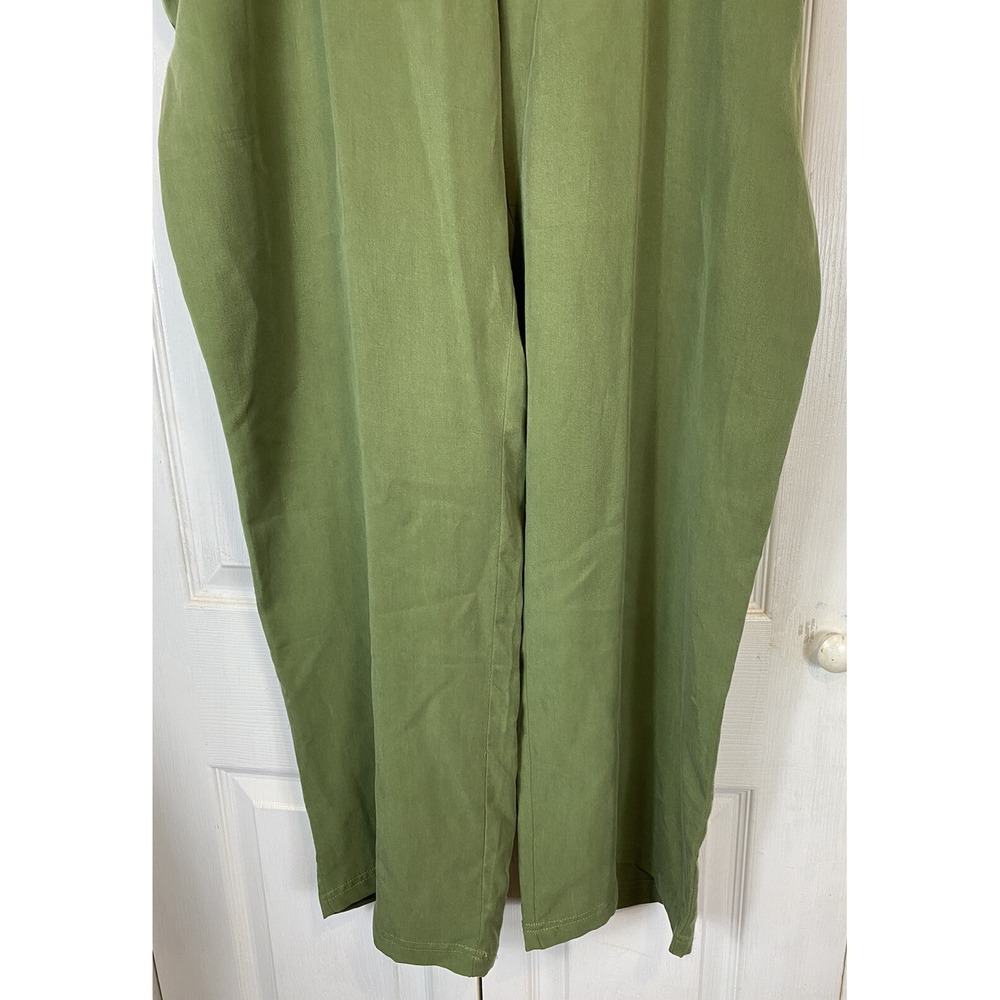 Erin London Womens Pants 20w olive Army Green Pull On Elastic Waist Pockets NEW - Picture 4 of 7
